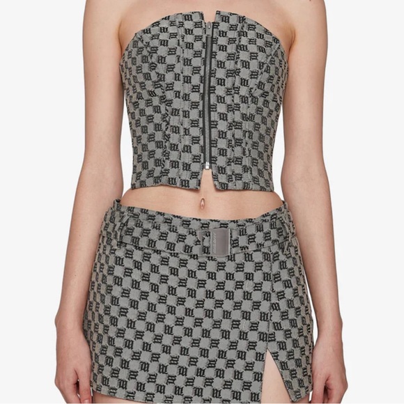 MISBHV Corset Monogram Top - Size Small - Picture 4 of 5